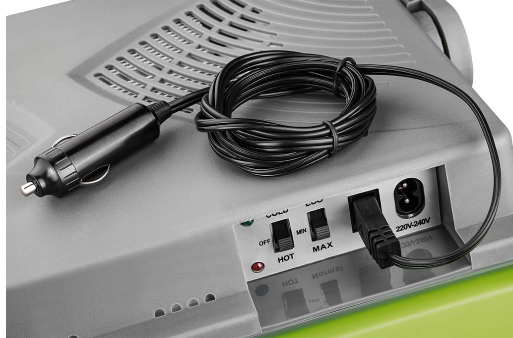 Lada frigorifica auto cu functie de incalzire si racire ECG AC 3022 HC Dual, 28 L, 12V, 230V, mod ECO, gri/verde - imagine 7