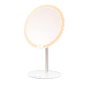 Oglinda cosmetica ETA Fenite 1353 90000, diametru 178 mm, 3 culori de iluminare, inclinare 0-90°, baterie reincarcabila 2000mAh