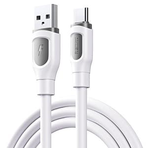 Cablu de date cu incarcare rapida REMAX RC-C113, 3A, USB-A la USB-C, 1 metru, alb