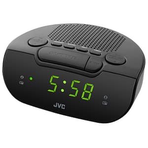 Radio cu ceas JVC RA-E111B, tuner digital FM
