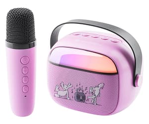 Boxa portabila pentru copii GoGEN BOB A BOBEK PARTY, 3.2 W, USB, Micro SD, microfon fara fir, 3.7V