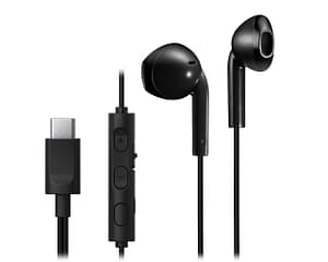 Casti JVC HA-FR17UC-B-U, Cu Fir, In-Ear, Microfon, USB-C, negru