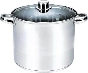 Oala cu capac Michelino XXL, 23 litri, 34 cm, otel inoxidabil, argintiu