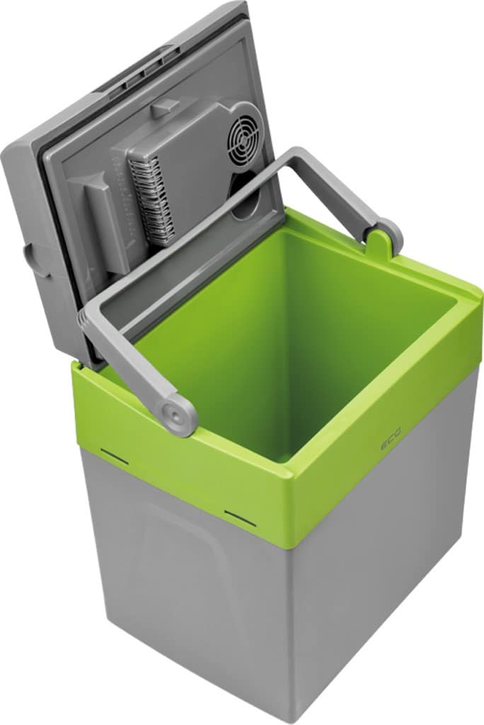 Lada frigorifica auto cu functie de incalzire si racire ECG AC 3022 HC Dual, 28 L, 12V, 230V, mod ECO, gri/verde - imagine 4